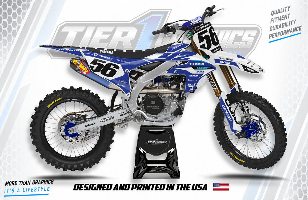 Clipper B graphics kit on a Yamaha YZ450F
