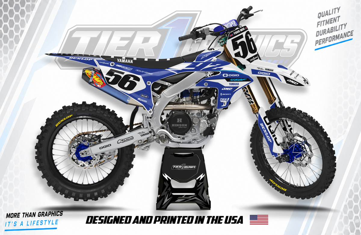 Clipper B graphics kit on a Yamaha YZ450F