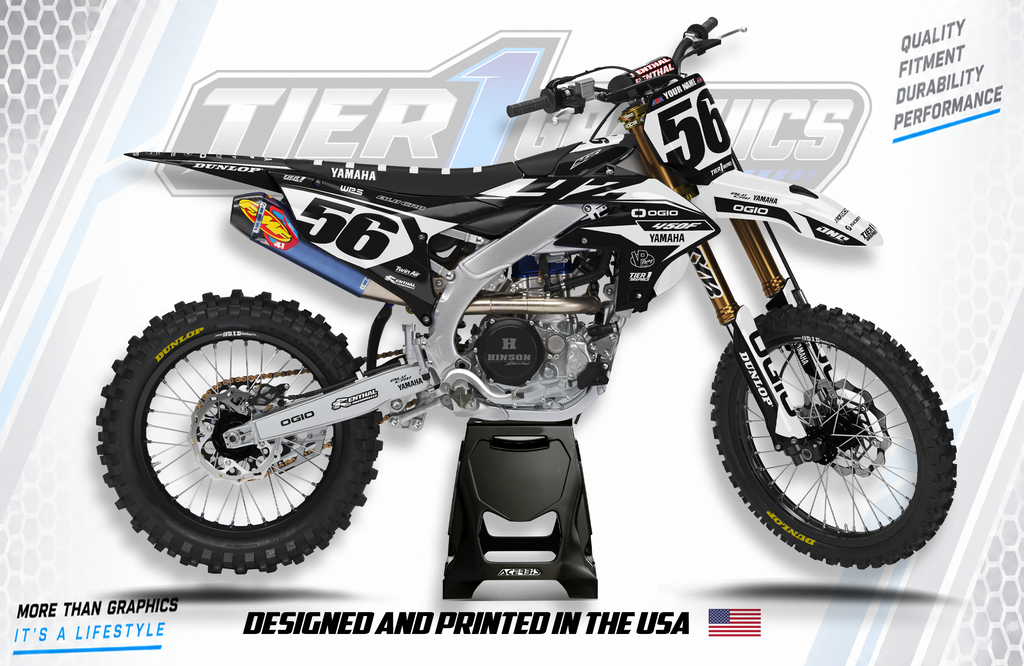Clipper A graphics kit on a Yamaha YZ450F