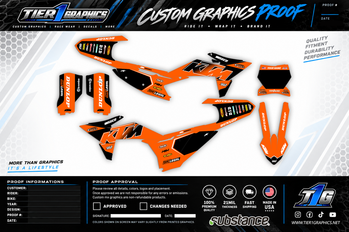 KTM SX / SX-F Inferno Graphics Kit