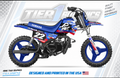 USA Ripped graphics kit on a Yamaha PW50