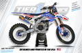 USA Dab graphics kit on a Yamaha YZ250F