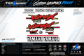 Reproduction Yamaha VMAX HPDI outboard cowling decals